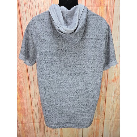 Under Armour Mens Grey Short Sleeve Hooded Sweatshirt Large - Picture 2 of 6
